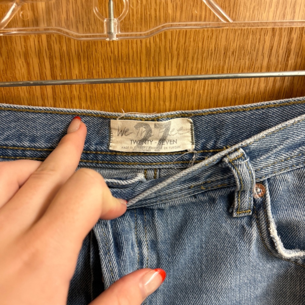 Free People Maggie Mid Rise Straight Leg Jeans - Picture 5 of 7